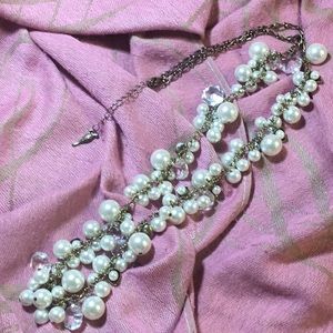 Chloe + Isabel faux pearl and crystal necklace